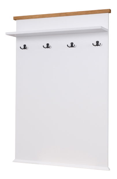 Ruhaakasztós panel Gaston 2 (fehér + természetes)