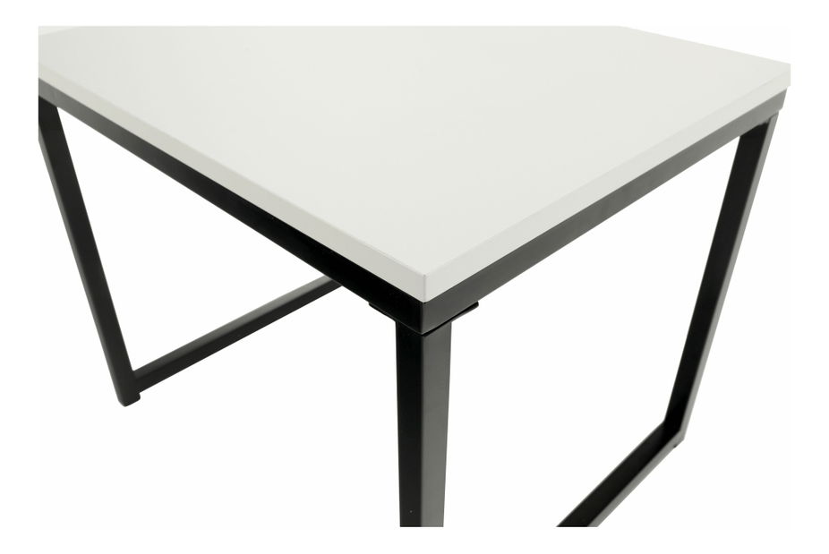 Set 2 ks konferenčných stolíkov Kastty typ 2 (biela + čierna)