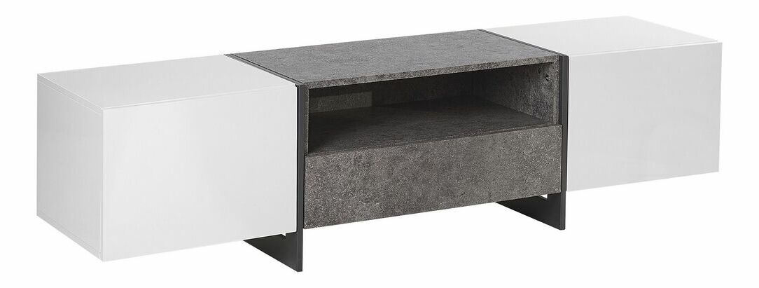 Tv Asztal/Szekrény RUSNE (MDF) (fehér)
