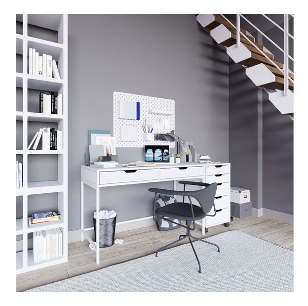 Radni stol Durun Set (bijela)