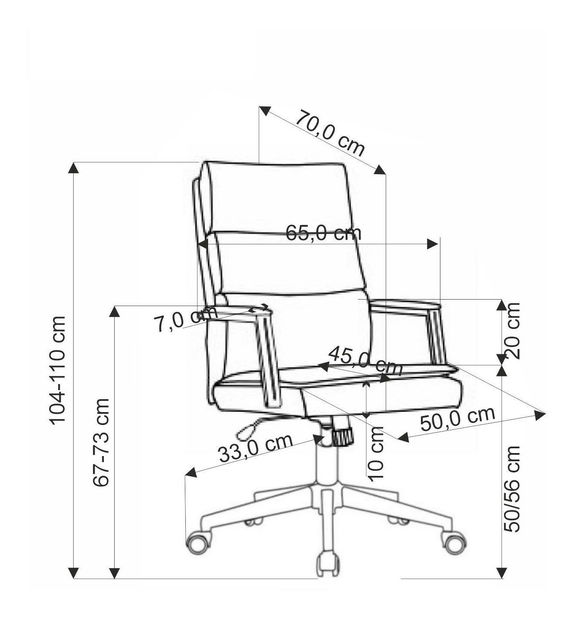 Kancelárske kreslo Adrianna (sivá)