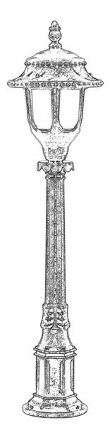 Iluminat de podea, exterior Ayisha 1 (maro)