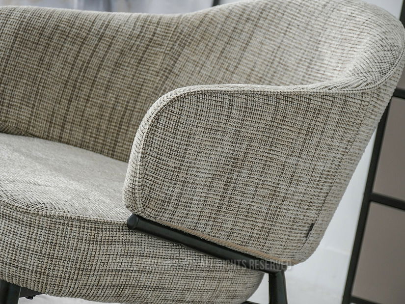 Fotel Alfredo (bézs + fekete)