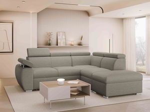 Rohová sedačka Gozo 2RR1P (svetlohnedá) (s úl. priestorom) (P)