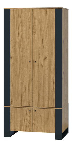 Dulap de haine Wayne (Stejar craft auriu)