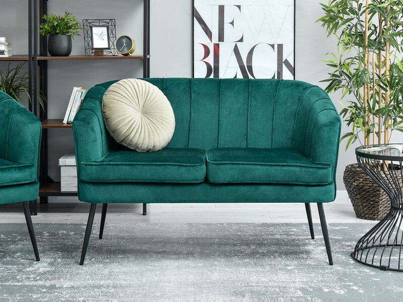 Sofa Etimee S (zelena + crna)