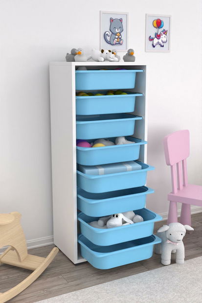 Organizator jucării Dremonka 4 (alb + albastru)