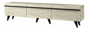 TV stolić/ormarić Amstel (travertin + crna)