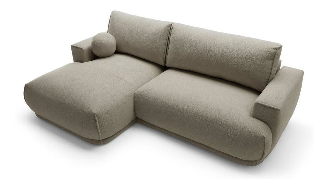 Kutna garnitura Dita mini (L) (sivo-bež + crna)