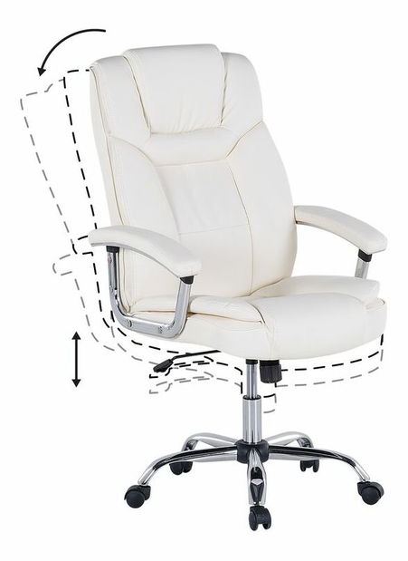 Scaun de birou Aldan (crem)