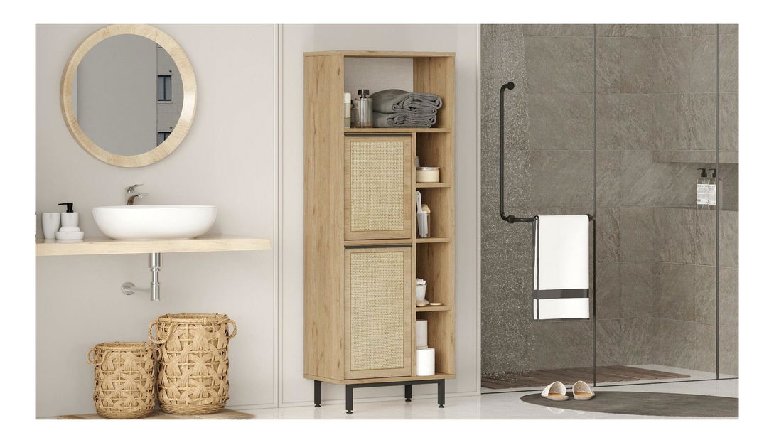 Dulap baie Otto 10 (nuc + stejar)