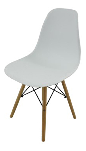 Blagovaonska stolica Molly (bijela + prirodna)