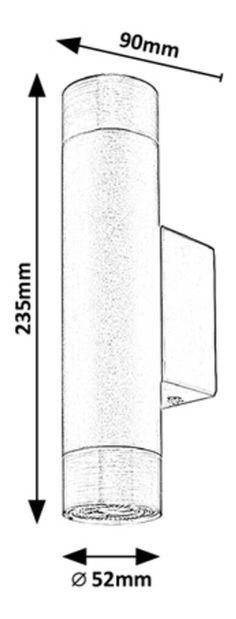 Nástenné svietidlo Ekanit 5073 (čierna matná + strieborná)
