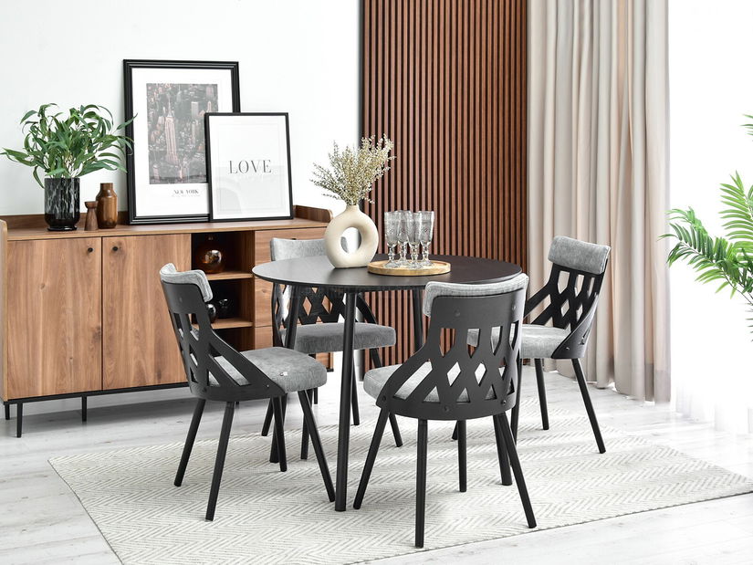 Stolička Crab (čiernošedá + čierna)