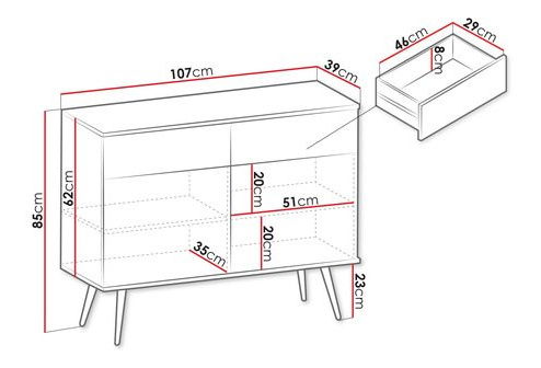 Komoda Onasewo KSZ17 (bež + zlatna)
