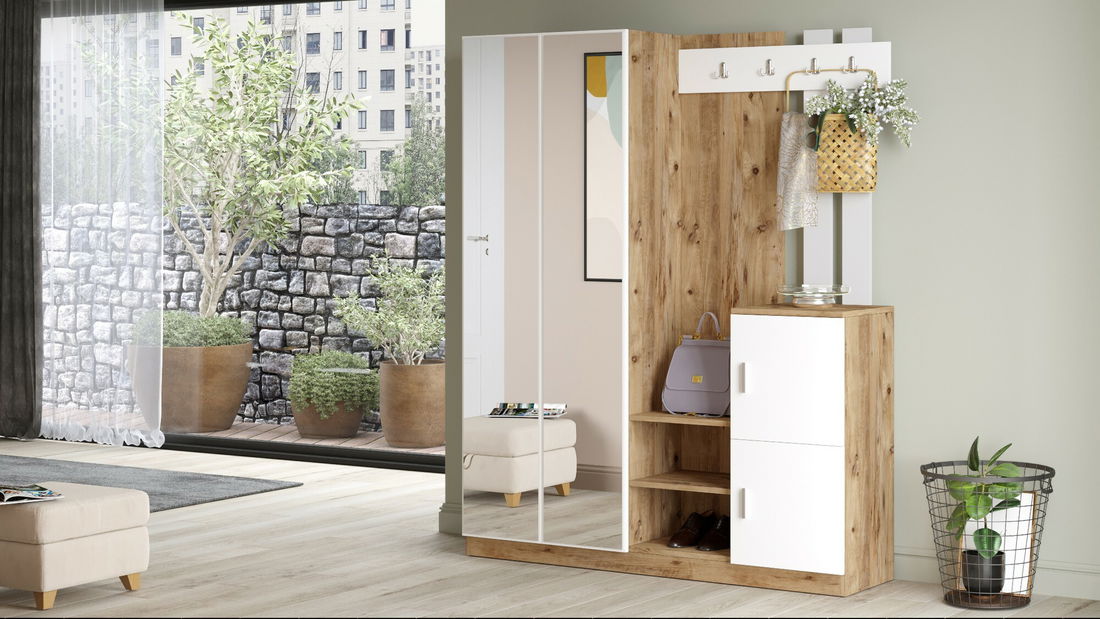 Predsoblje Dede 7 (bor antlantic + bijela)