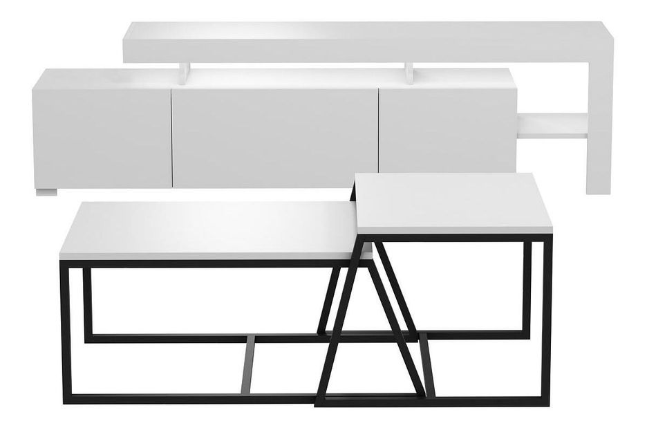 Set nábytku do obývacej izby Belizza (biela)