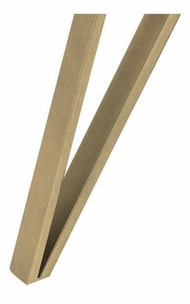 Jedálenský stôl MOLIR (biela + zlatá) (pre 6 osôb)