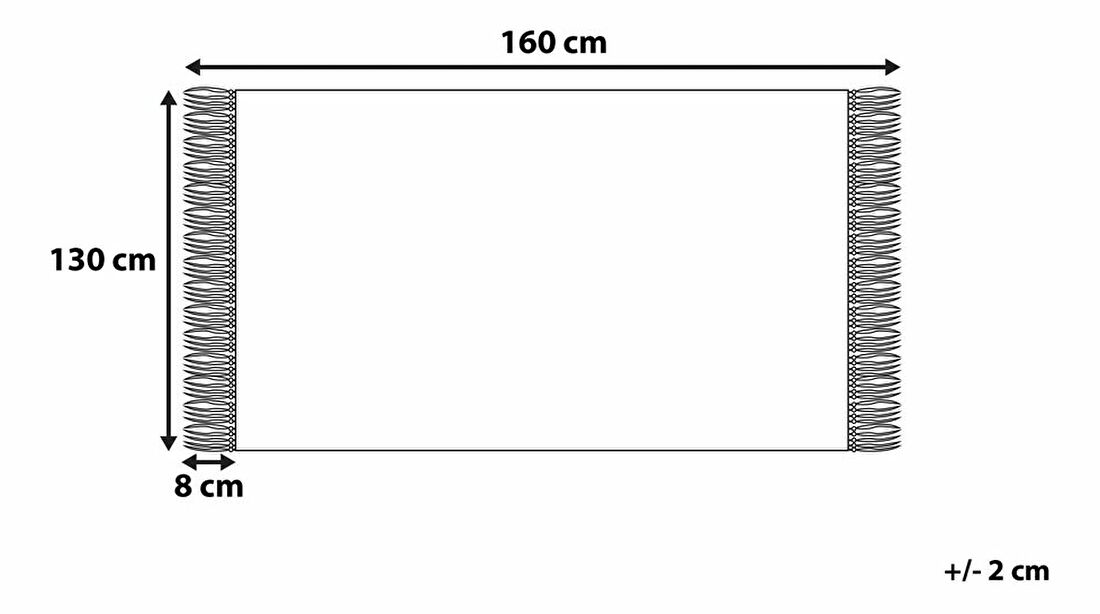 Deka 160x130 cm TANAMI (tekstil) (zelena)