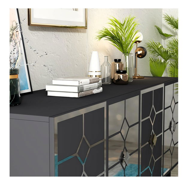 Skrinka Kavesi 1 (antracit + strieborná) 