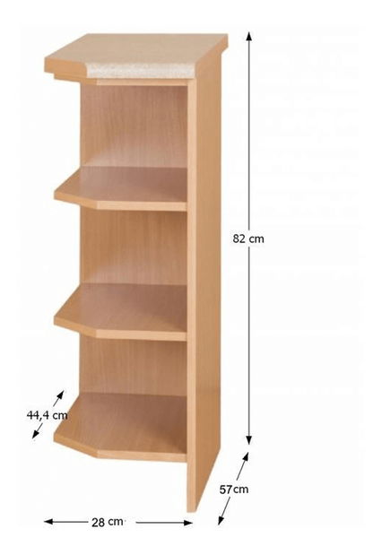 Raft inferior de bucatarie Leite MDF clasic S30N/L