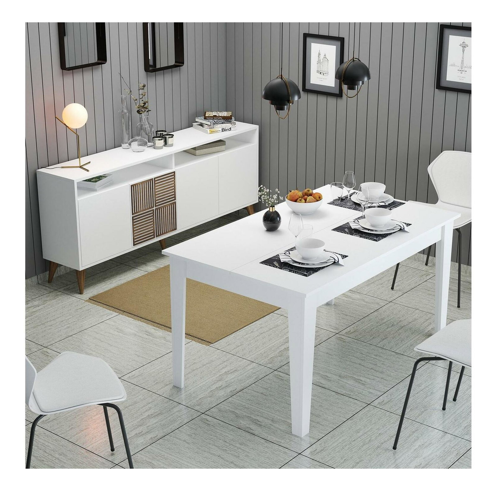 Jedáleň Milhouse (biela)