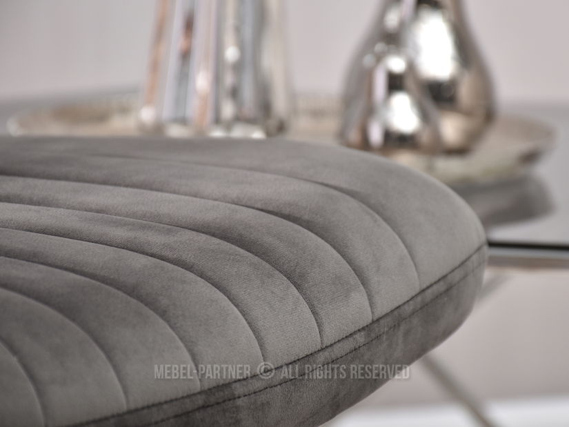 Kreslo Loise (sivá + čierna)