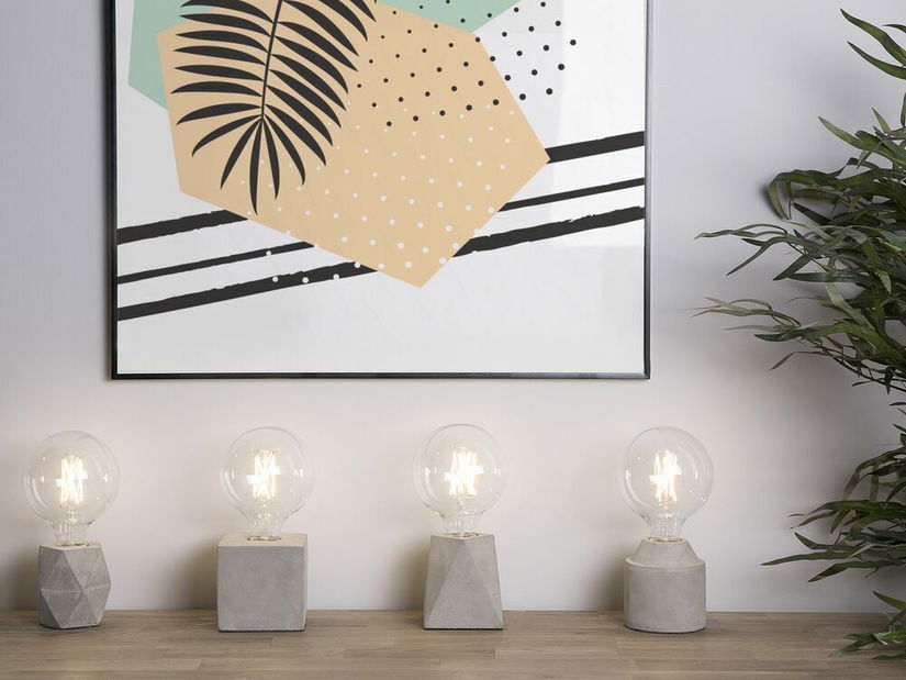 Stolná lampa Bena (svetlosivá)