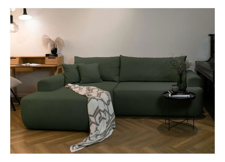 Rohová sedacia súprava Olivo I (L) (zelená + čierna)