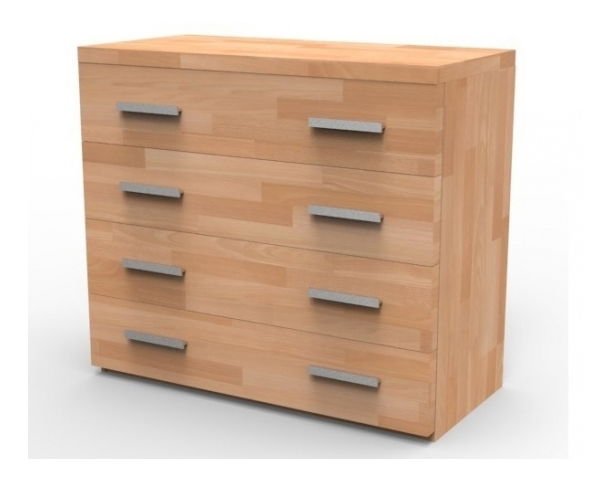 Komód tömörfából Nadia 4 Z