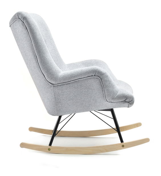 Hojdacie kreslo Laurentino (sivá + čierna)