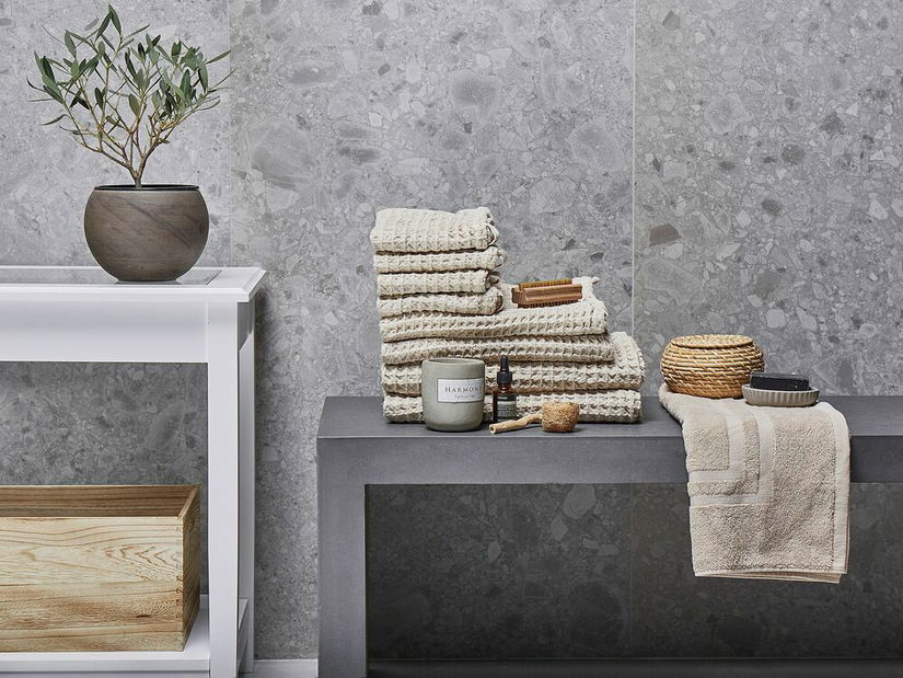 Set 9 buc prosoape Aixin (bej)