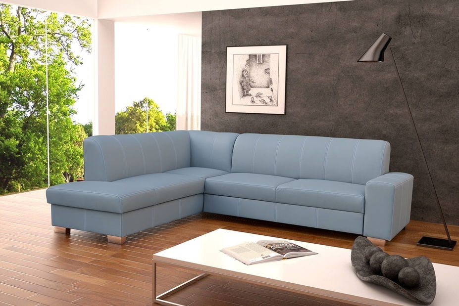 Rohová sedačka Seymour (svetlosivá) (L)