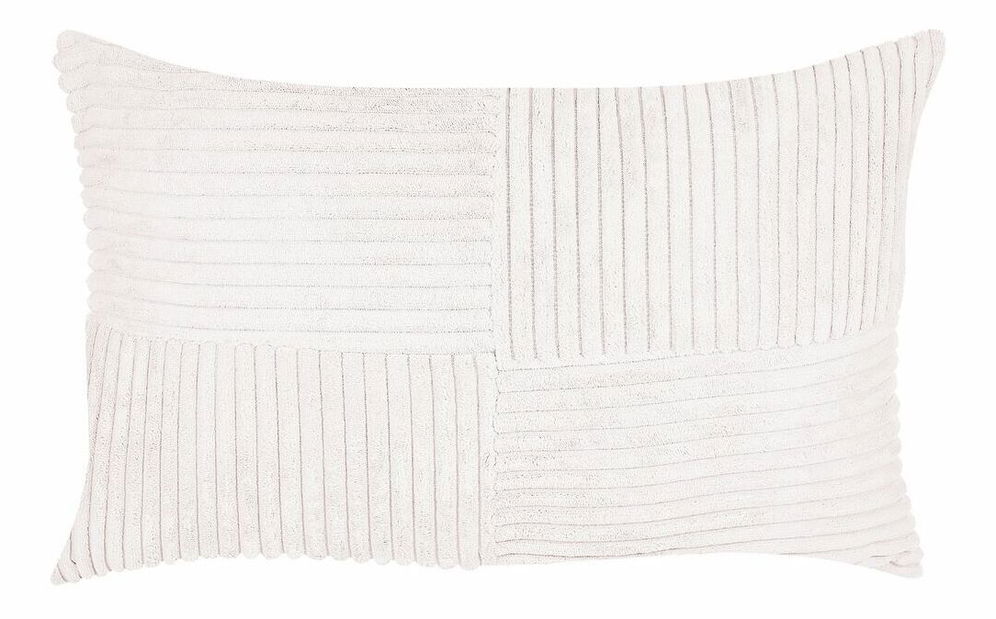 Sada 2 ozdobných vankúšov 47 x 27 cm Milie (biela)
