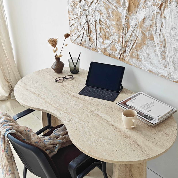 PC stolík Infia (travertín)