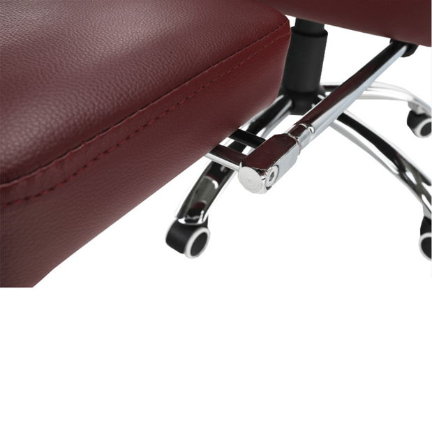 Irodai fotel lábtartóval Drann (bordó) *kiárusítás