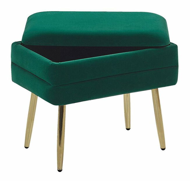 Klupa OSEDA (zelena) (s prostorom za odlaganje)