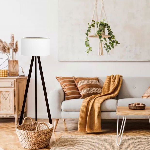 Lampă de podea Amorekko 5 (alb + Negru)