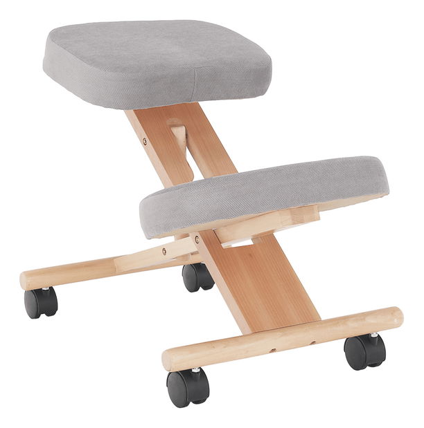 Scaun genunchi ergonomic Florentina (gri maro taupe + fag)