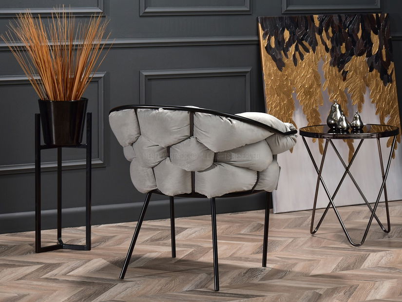 Relax fotel Piplio (szürke + fekete)