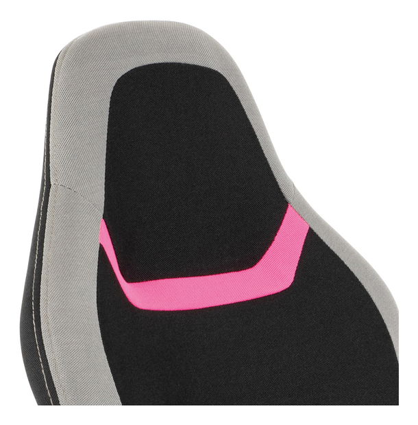 Gamer szék/fotel Leira-L611-PINK (fekete + szürke + rózsaszín)
