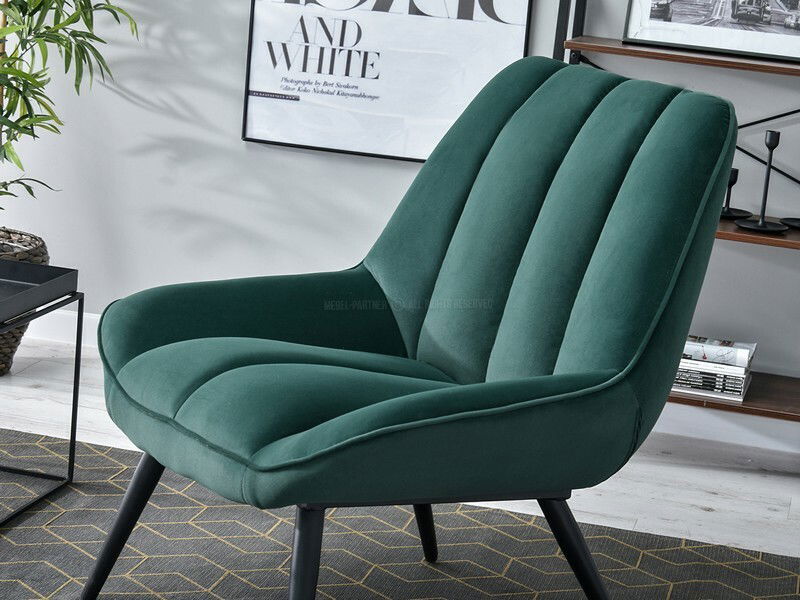 Fotelja Zolta (zelena + crna)