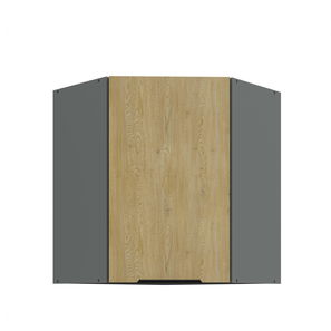 Dulap superior de bucătărie de colț Carminia 60x60 GN-72 1F (45) (stejar cremona + antracit)