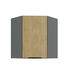 Dulap superior de bucătărie de colț Carminia 60x60 GN-72 1F (45) (stejar cremona + antracit)