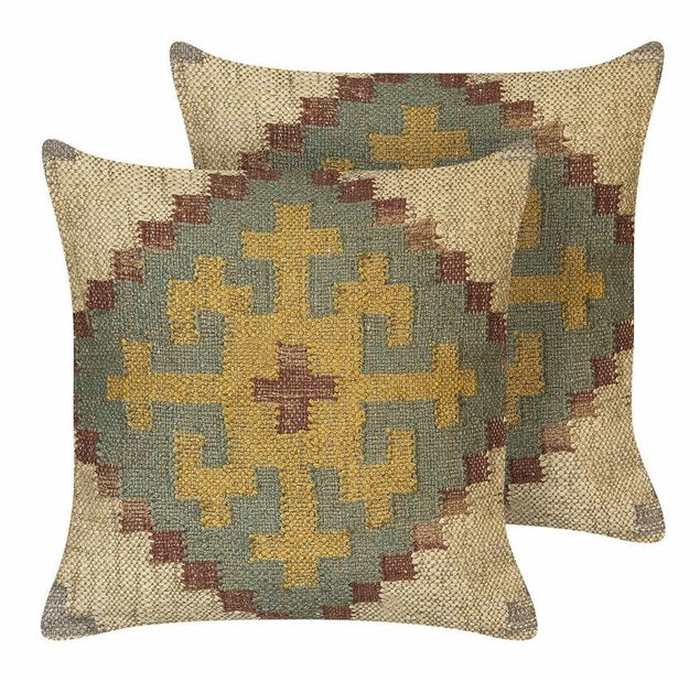 Díszpárna készlet (2 db.) 45 x 45 cm Sara (zöld)