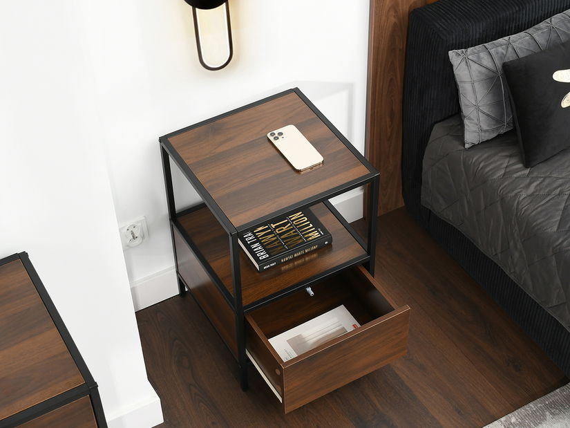 Nočný stolík Subsidios (čierna)