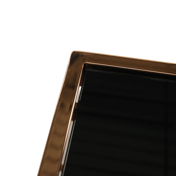 Konferenčný stolík Vivien (ružové zlato + čierna)