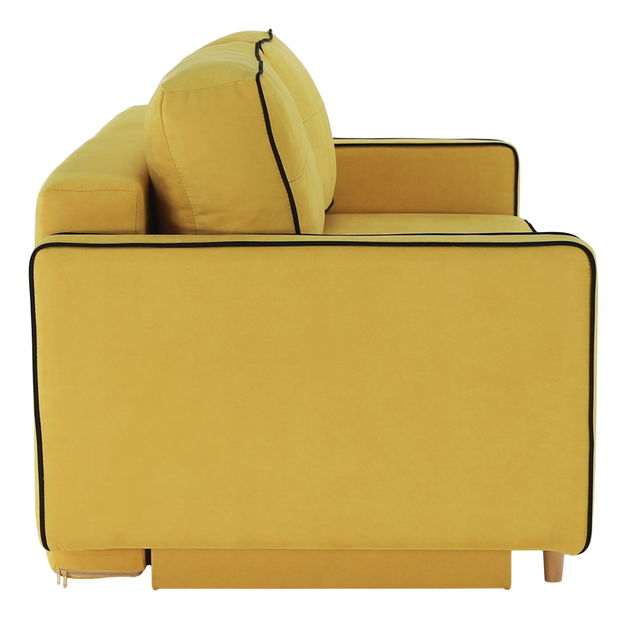 Háromszemélyes kanapé Banuga (sárga + fekete)