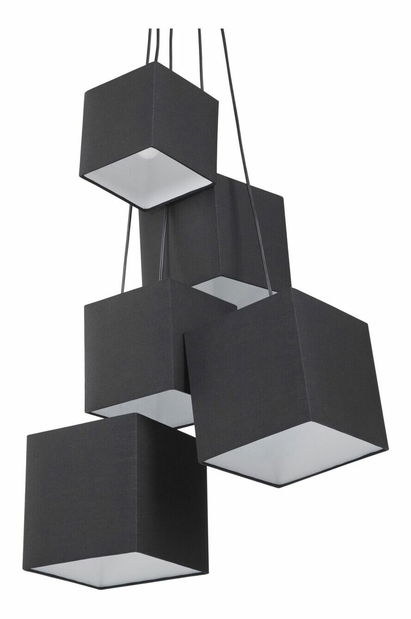 Závesná lampa Mesci (čierna)