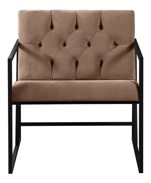 Kreslo Oslanossi (svetlohnedá + čierna)